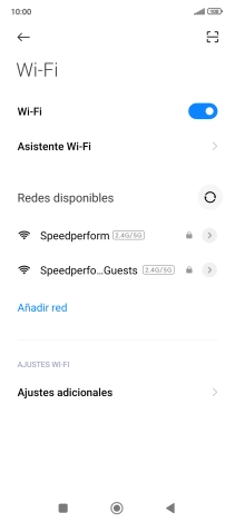 Pulsa Asistente Wi-Fi.