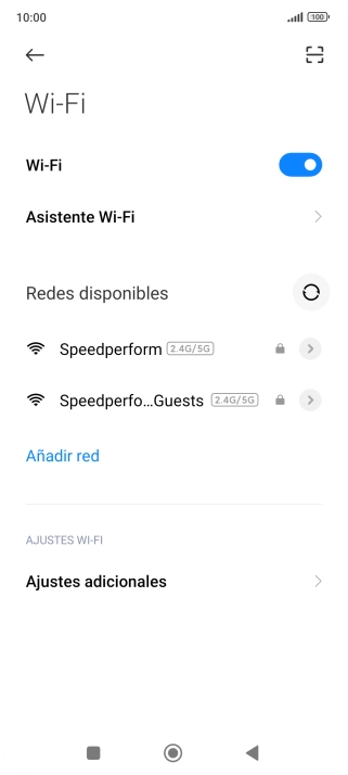 Pulsa Asistente Wi-Fi.
