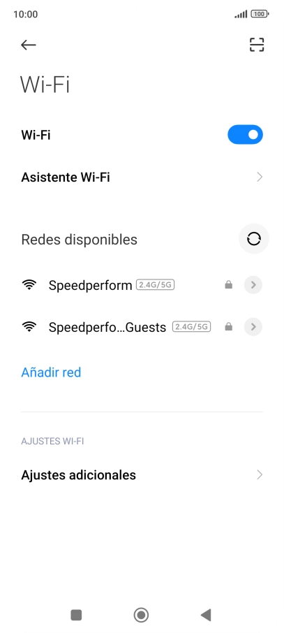 Pulsa Asistente Wi-Fi.