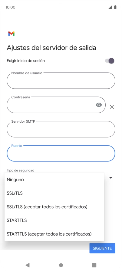Pulsa SSL/TLS.
