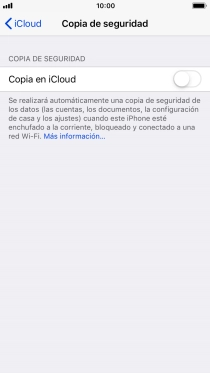 Pulsa el indicador junto a 