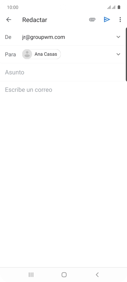 Pulsa Asunto e introduce el asunto deseado.