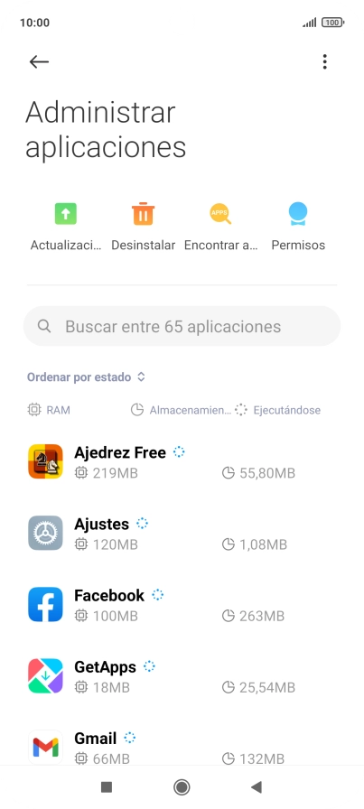 Pulsa la app deseada.