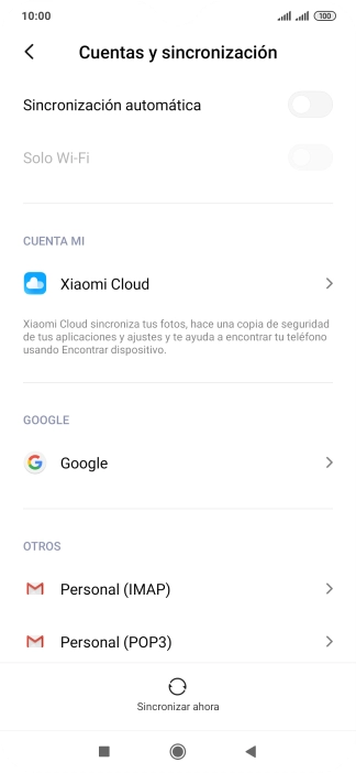 Pulsa el indicador junto a 