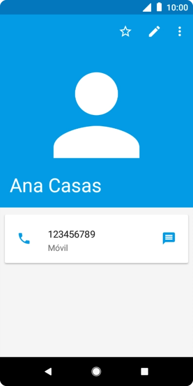 Pulsa el número de teléfono.