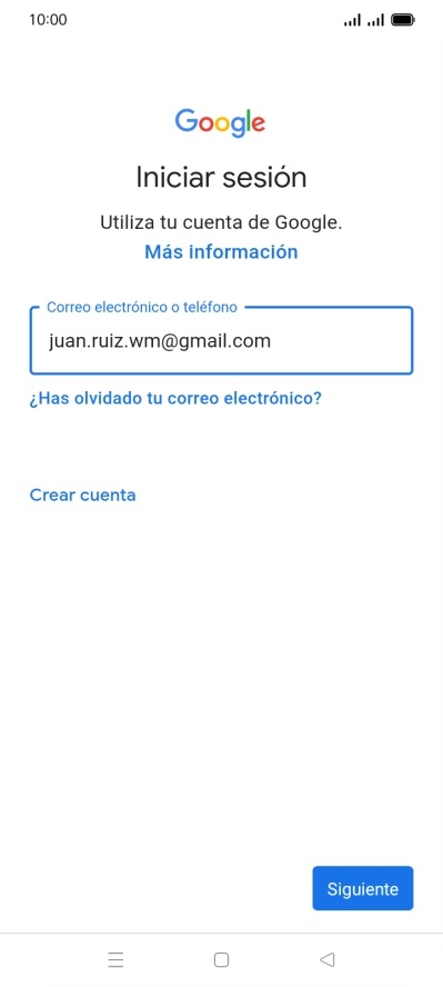 Pulsa Siguiente.