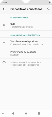 Pulsa Vincular nuevo dispositivo.