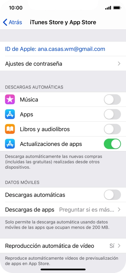 Pulsa el indicador junto a 