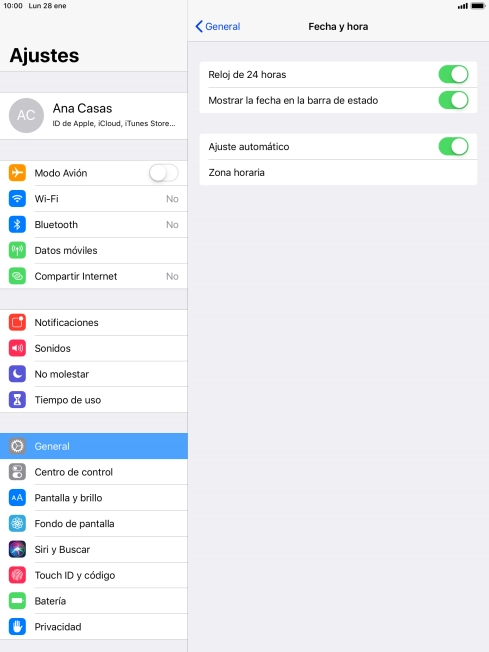Pulsa la tecla de inicio para terminar y regresar a la pantalla de inicio.