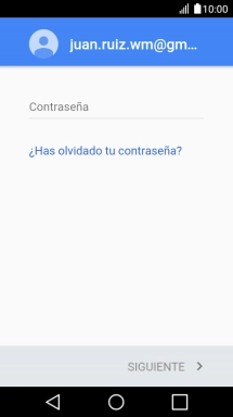 Pulsa en el campo de escritura e introduce la contraseña de tu cuenta de Google.