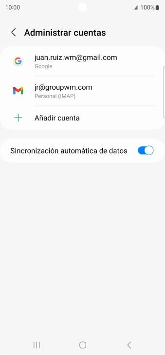 Pulsa el indicador junto a 