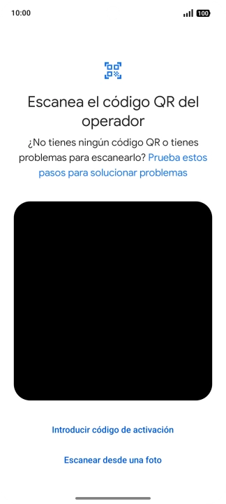 Coloca el código QR dentro del marco de la cámara del teléfono para escanearlo.