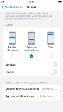 Pulsa Agrupar notificaciones.