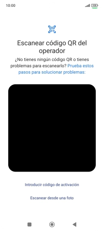 Coloca el código QR dentro del marco de la cámara del teléfono para escanearlo.