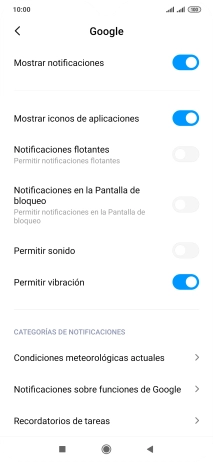 Pulsa el indicador junto a 