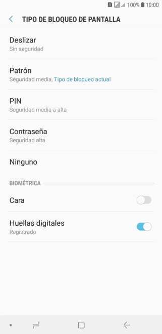 Pulsa Ninguno.