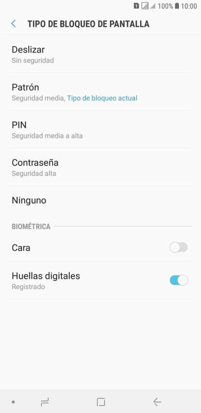 Pulsa Ninguno.