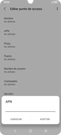 Introduce airtelwap.es y pulsa ACEPTAR.
