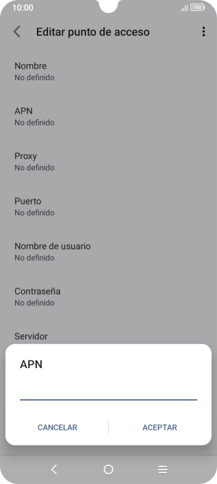 Introduce airtelwap.es y pulsa ACEPTAR.