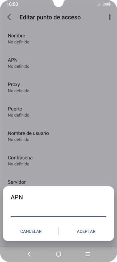 Introduce airtelwap.es y pulsa ACEPTAR.
