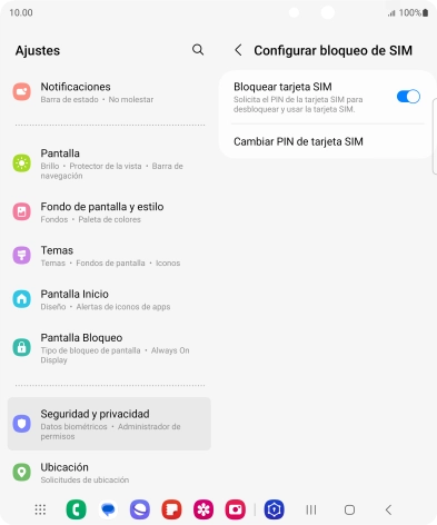 Pulsa el indicador junto a 