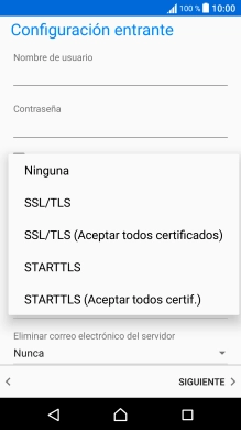Pulsa Ninguna para desactivar la función.