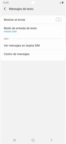 Pulsa Centro de mensajes.