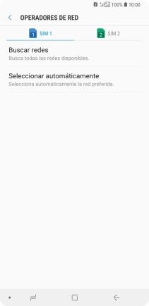 Pulsa la tarjeta SIM deseada.