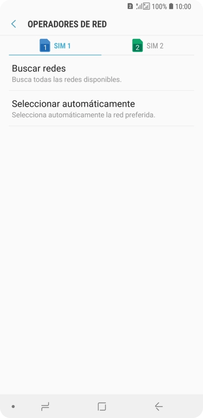 Pulsa la tarjeta SIM deseada.