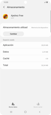 Pulsa la tecla de inicio para terminar y regresar a la pantalla de inicio.