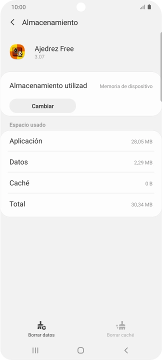 Pulsa la tecla de inicio para terminar y regresar a la pantalla de inicio.