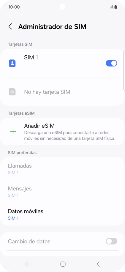 Pulsa Añadir eSIM.