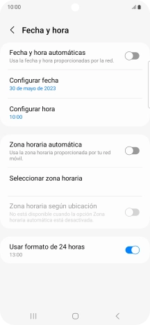 Pulsa el indicador junto a 