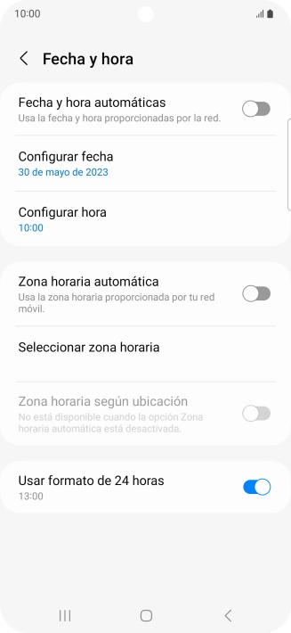 Pulsa el indicador junto a 