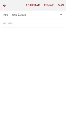 Pulsa Asunto e introduce el asunto deseado.