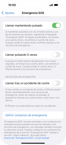 Pulsa el indicador junto a 