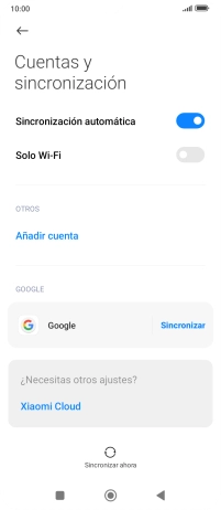 Pulsa Añadir cuenta.