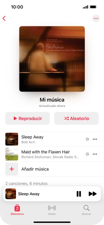 Pulsa el título de la canción.