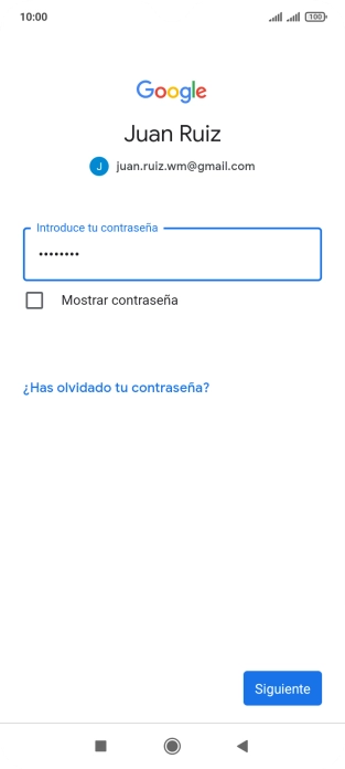 Pulsa Siguiente.