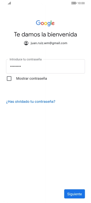 Pulsa Siguiente.