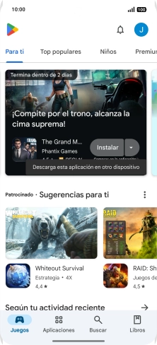 Pulsa el icono de perfil.