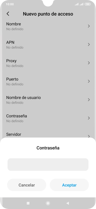 Introduce wap125 y pulsa Aceptar.