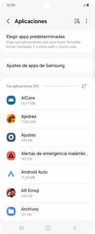 Pulsa la app deseada.