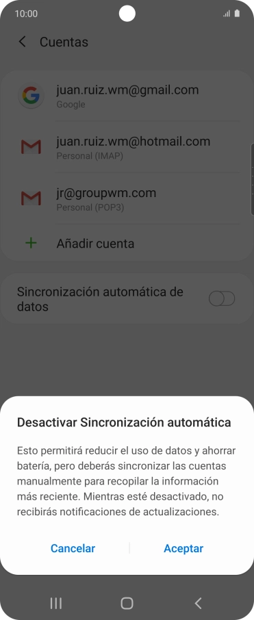 Pulsa Aceptar.