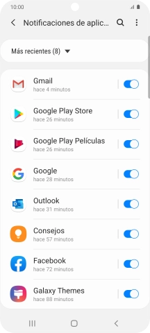 Pulsa la lista desplegable.