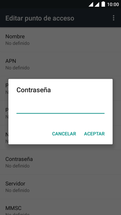 Introduce wap125 y pulsa ACEPTAR.