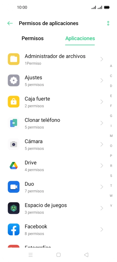 Pulsa la app deseada.