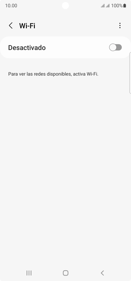 Pulsa el indicador para activar la función.