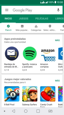 Pulsa en el campo de búsqueda.