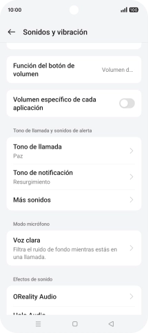 Pulsa Tono de llamada.